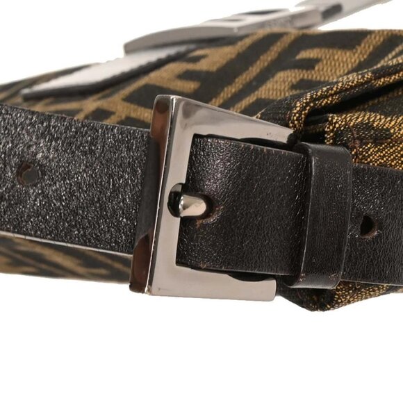 Fendi Brown Zucca Baguette Handbag - Picture 4 of 10